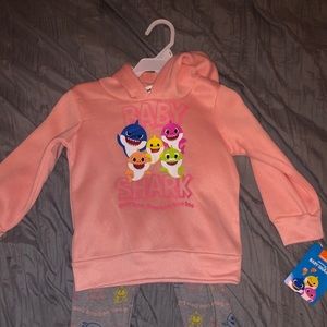 Baby Shark hoodie and leggings set